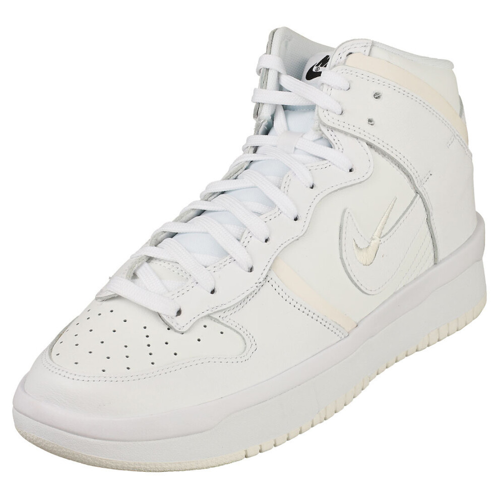 Nike Dunk High Up Womens Platform Trainers in White - Size 8.5 UK