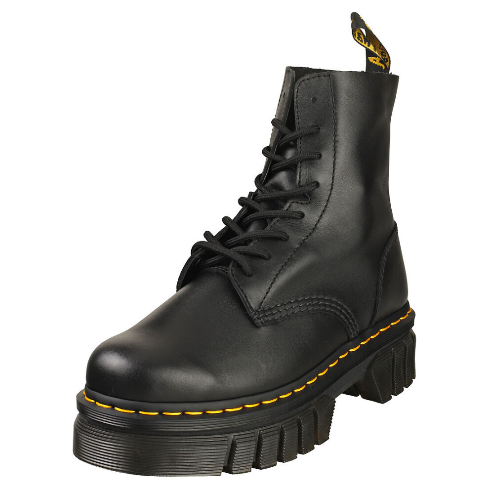 Dr. Martens Audrick 8-eye Womens Platform Boots in Black - Size 7 UK