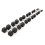 York Fitness York Fitness Rubber Hex Home Gym Free Weights Dumbbell Equipment Set, 7.5 Kg 2