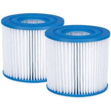 Summer Waves Replacement Type D Pool and Hot Tube Spa Filter Cartridge, (2 Pack)