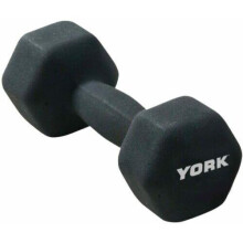 York Fitness Barbell Neo Hex Single Free Weight Dumbbell Exercise Equipment, 4Kg