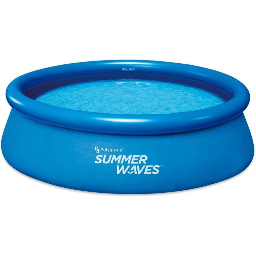 Summer Waves Quick Set 3.66m x 76cm Inflatable Ring Round Above Ground Swim Pool