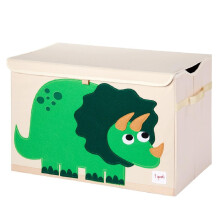 Baú de brinquedos - 3 Sprouts - Dino - Bebê - Verde - Unissex
