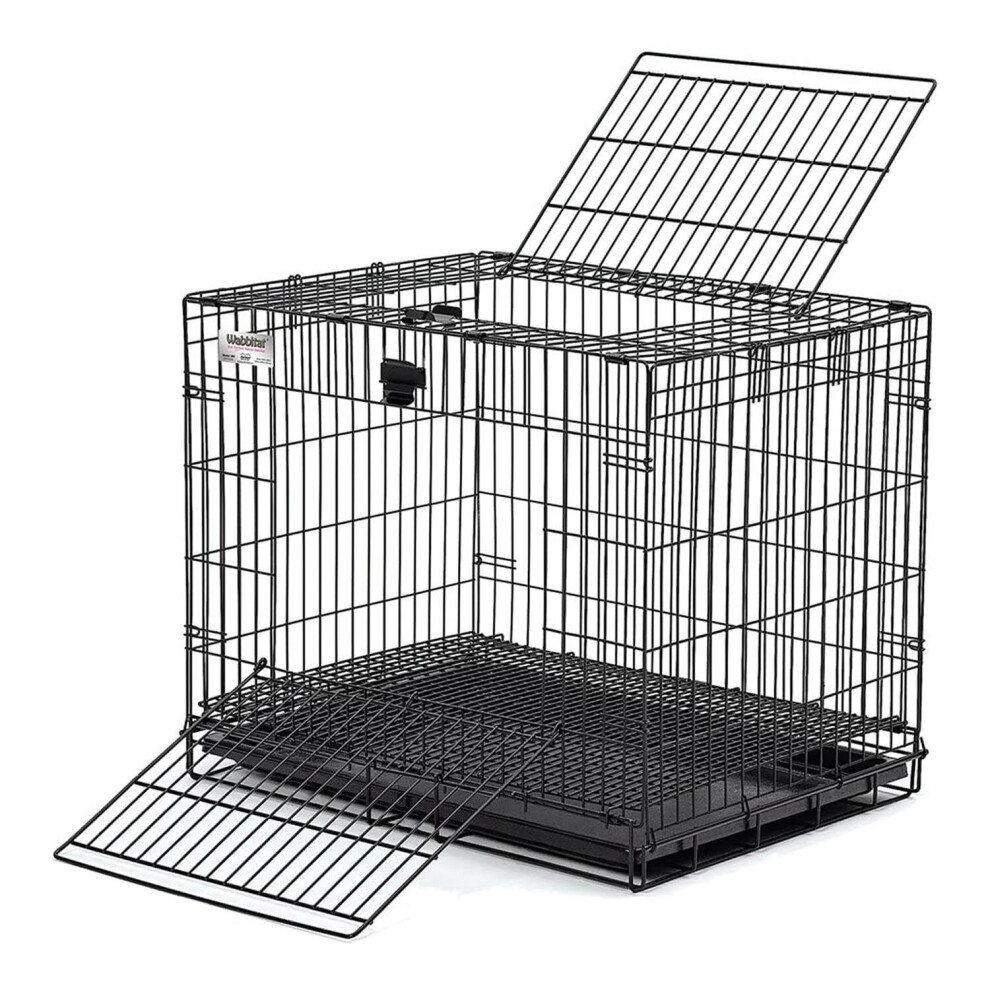 MidWest Homes Regular Wabbitat Steel Rabbit Pet Kennel Hutch Cage with Drop Pan