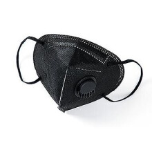 (Black) Kn95 Face Masks With Valve 50pcs Medical Protective Disposable Face Masks