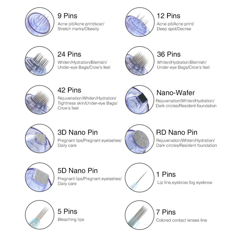 10 cái 9 PIN Kim) Tiến sĩ Pen A1 Derma Pen Microneedle Hộp số