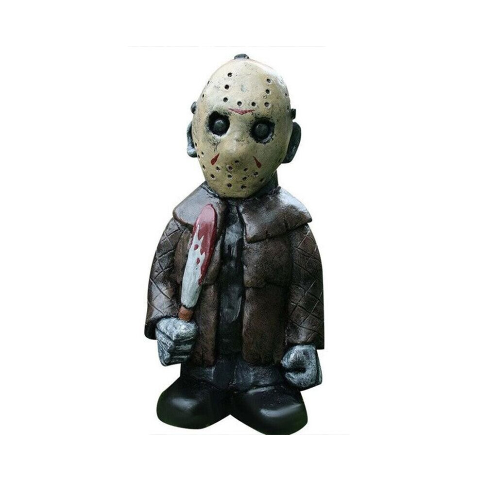 (KnifeZombie) Horror Gnome Zombie Garden Statue Halloween Outdoor Terrace Lawn Statue Gift