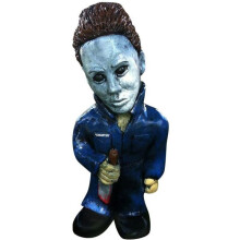 (Blue) Horror Gnome Zombie Garden Statue Halloween Outdoor Terrace Lawn Statue Gift