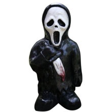 (FacelessZombie) Horror Gnome Zombie Garden Statue Halloween Outdoor Terrace Lawn Indoor Decor