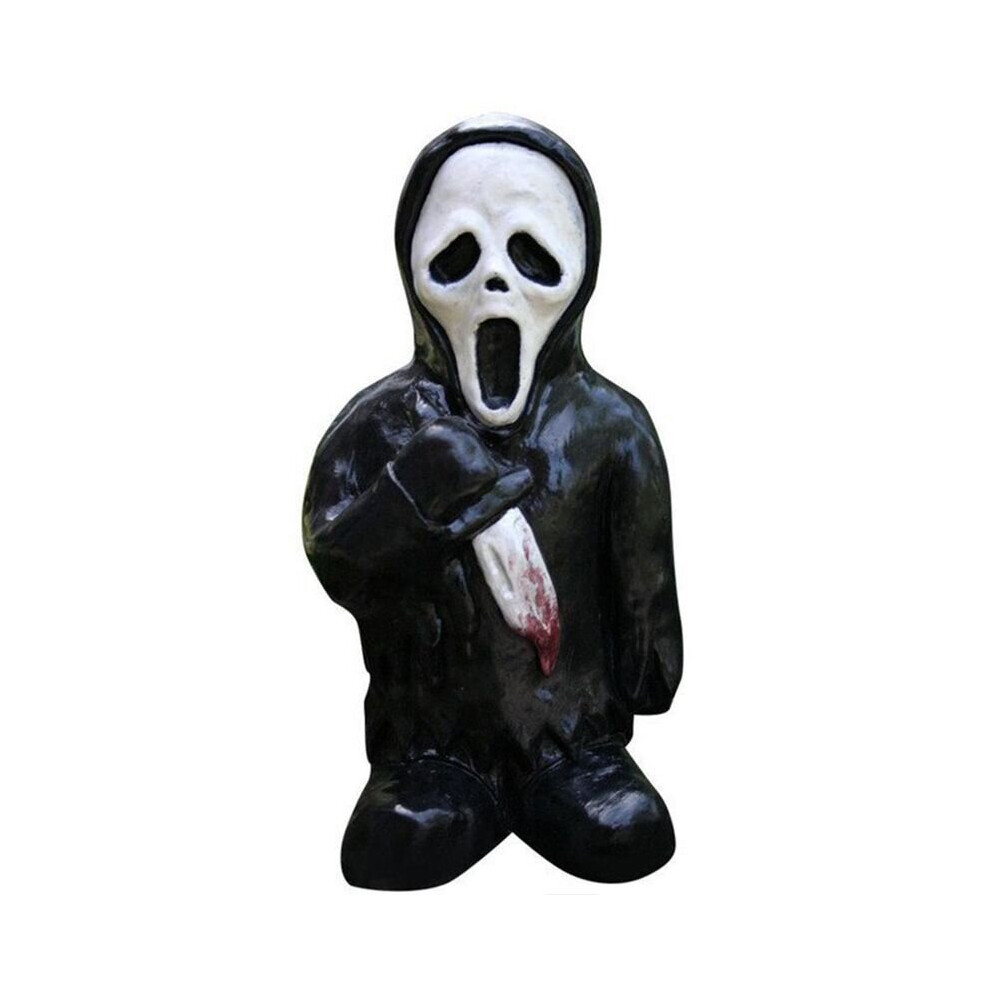 (FacelessZombie) Horror Gnome Zombie Garden Statue Halloween Outdoor Terrace Lawn Indoor Decor