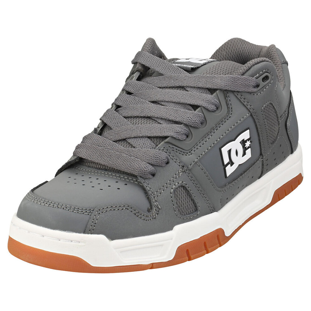 DC Shoes Stag Mens Skate Trainers in Grey Gum - Size 12 UK