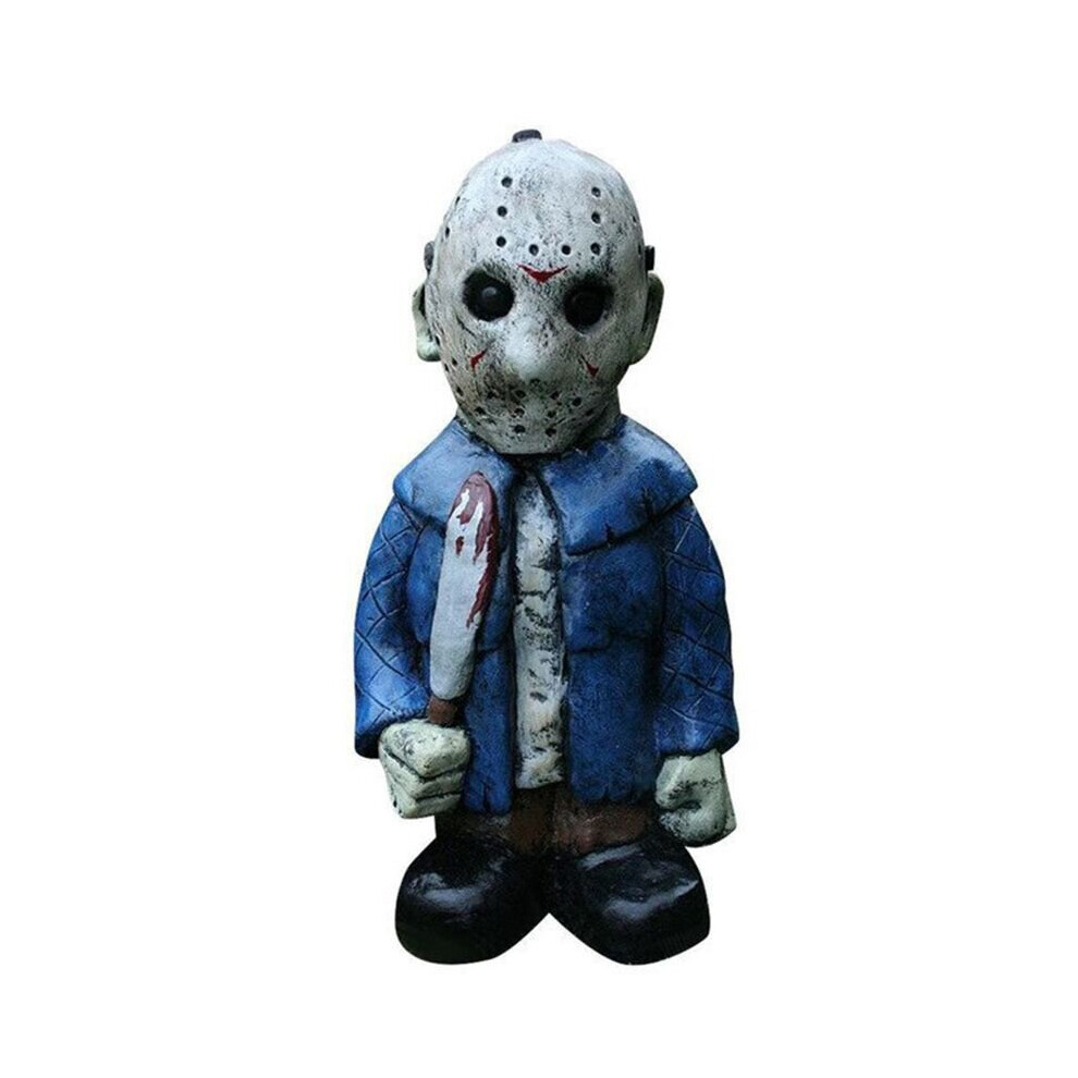 (BaldZombie) Horror Gnome Zombie Garden Statue Halloween Outdoor Terrace Lawn Indoor Decor