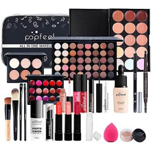 Professional Makeup Set,MKNZOME 24 Pcs Cosmetic Make Up Set With Makeup Bag Portable Travel Make-up Palette Birthday Xmas Gift Set Full Sizes