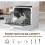 ELECWISH 5L Mini Dishwasher Table Top Cleaner Portable Countertop 5-Program LED 7