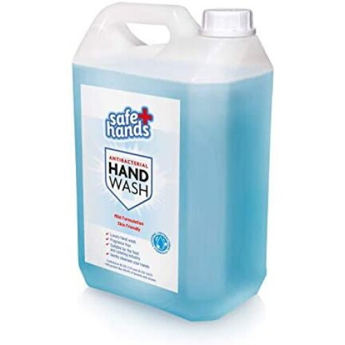 Safe Hands Hand Wash Liquid Soap Unfragranced 5 Litre Refill
