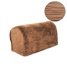(Camel) 2pcs Armrest Covers Stretch Set Chair Sofa Arm Protectors Armchair Covers