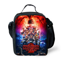 (Fire) Stranger Things Lunch Bags Travel Tote Bags Picnic Food Fresh Storage Bags