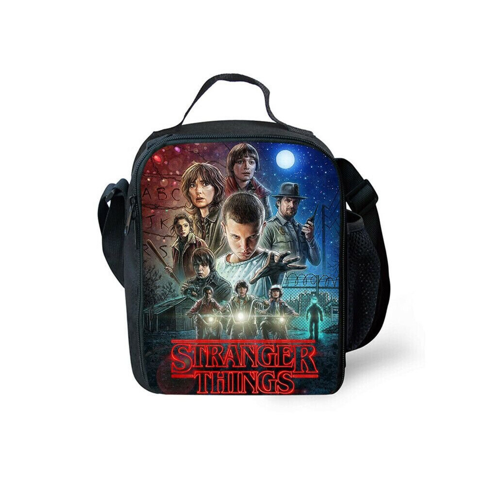 (Eleven) Stranger Things Lunch Bags Travel Tote Bags Picnic Food Fresh Storage Bags Multicoloured