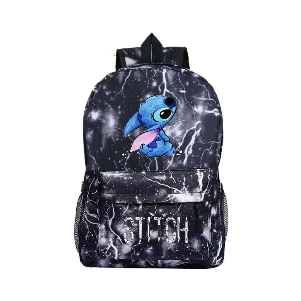 (Thunder Ash) Stitch backpack Students Boys Girls back to school Bags Teens Daily Backpack