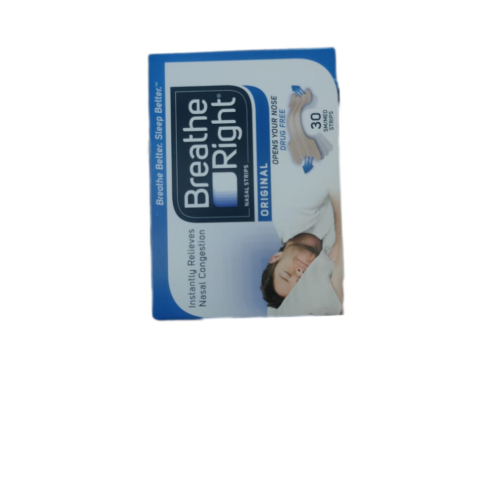 Breath Right Breathe Right Snoring Congestion Nasal Relief Small/Medium - 30