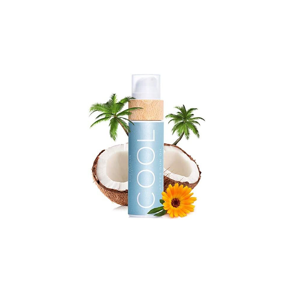 Cocosolis Cool After Sun Oil | Organic Oil For Tender Hydration And Recovery After Sun | Moisturising, Revitalising & Nourishing The Skin | 9 Raw