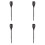 Smart Solar LED Cool Flame Compact Torch Stake Light (4 Pack) Warm White Black 2