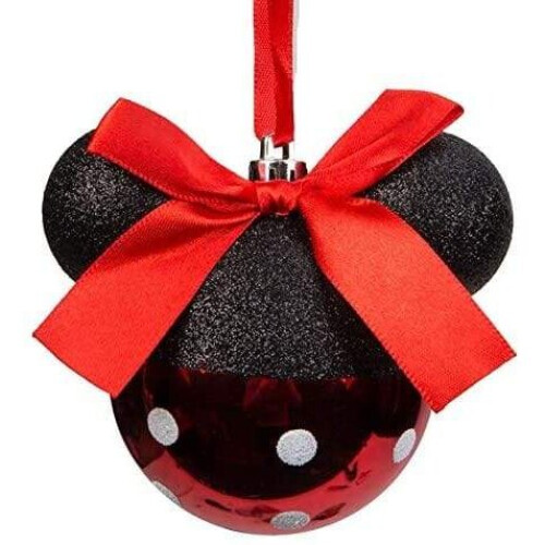 Minnie Mouse Glitter Bauble