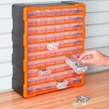 60 Multi Drawer Parts Storage Cabinet Nail Unit Organiser Tool Box