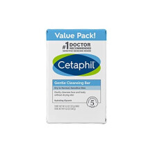 CETAPHIL Gentle Cleansing Bar | 4.5 oz Bar (Pack of 3) | Nourishing Cleansing Bar For Dry, Sensitive Skin | Non-Comedogenic | Non-Irritating for Sensi