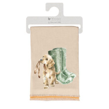 Hopeful Dog Design Winter Scarf In Gift Bag