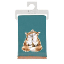 Contentment Foxes Winter Scarf with Gift Bag