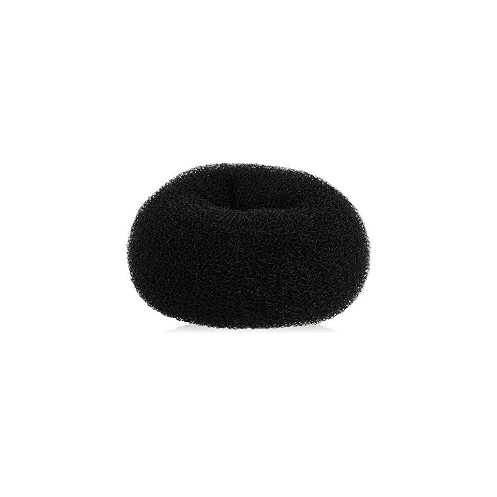 Diane Jumbo Hair Donut, Black, 5.5"