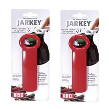 Brix JarKey Original Easy Jar Key Opener Set of 2 Red