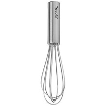 Tovolo 6" Mini Whisk Sturdy Wire Kitchen Utensil for Whipping, Mixing, and Combining Batters & Dry Ingredients for Baking, Stainless Steel, Silver