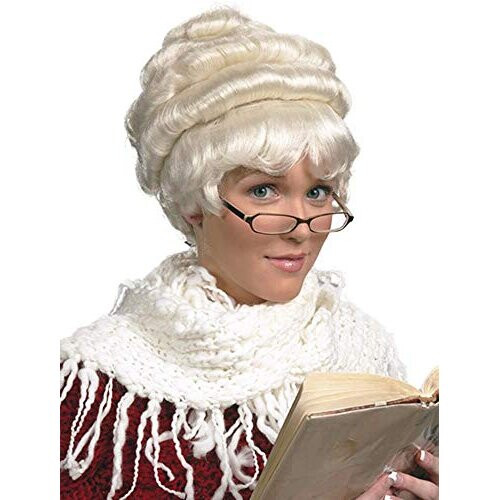 Mrs. Santa Claus color WHITE Enigma Wigs Mother Christmas