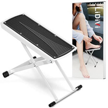 Pedikyrfotstöd, Justerbar Fotställ med Antislip, Tåseparator - Lätt hemma, Ingen mer böjning eller sträckning, Pedikyrkit (Vit)