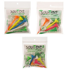 Martini Golf-Tees  3 1/4 Zoll / 2 3/4 Zoll / 2 Zoll  verschiedene Farben  insgesamt 16 Tees