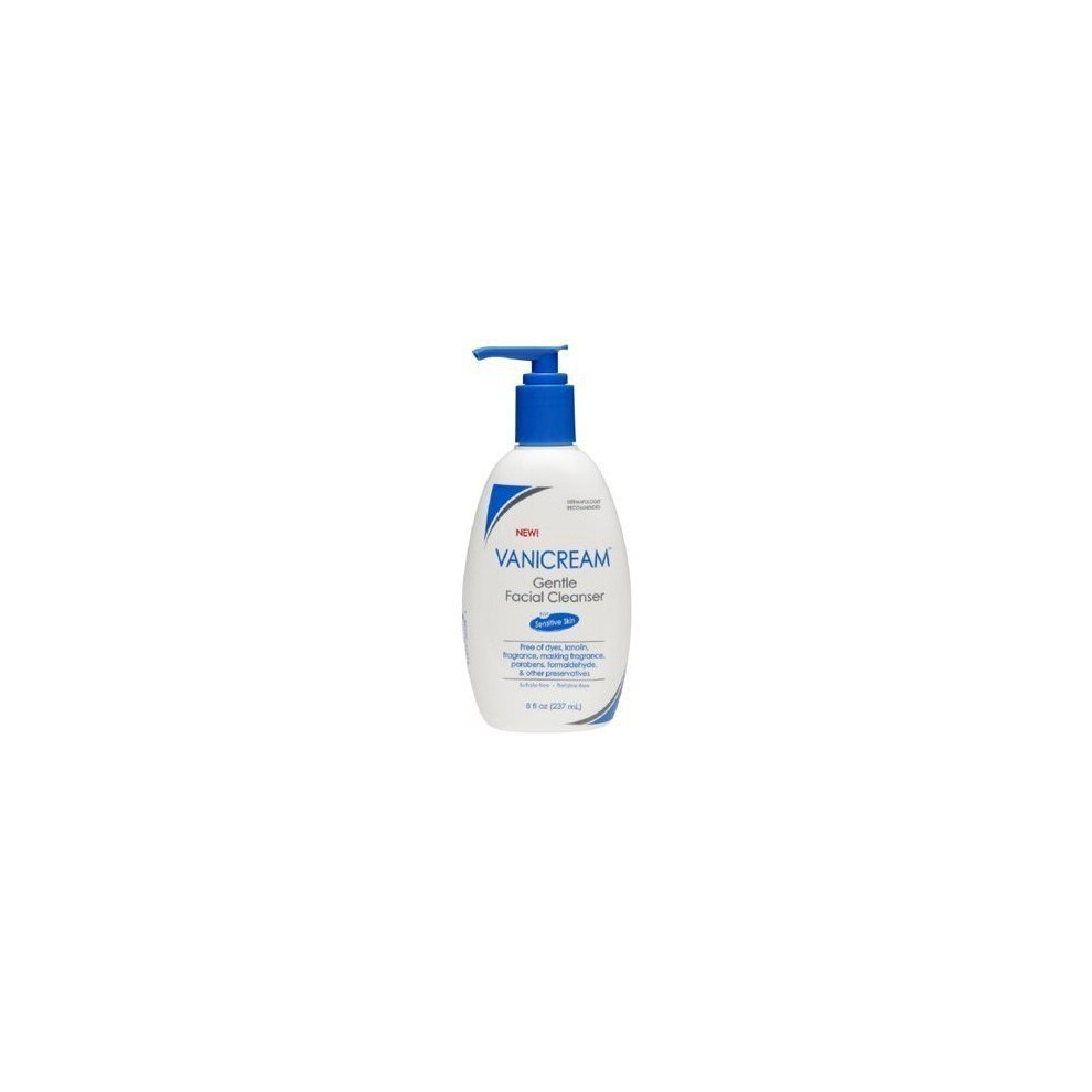 Vanicream Gentle Facial Cleanser, 8 Fl Oz (Pack of 2)