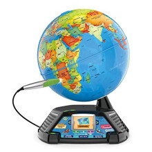 LeapFrog Magic Adventures Globe: 10-inch Interactive World with BBC Videos, 3 Games & 2.7-inch Screen - Model 80-605400