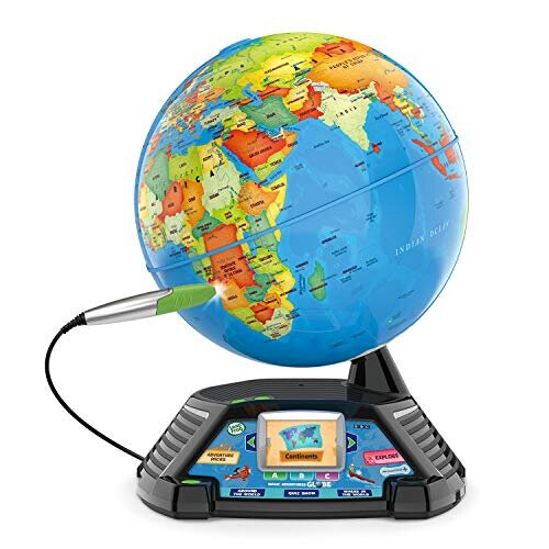 LeapFrog Magic Adventures Globe: 10-inch Interactive World with BBC Videos, 3 Games & 2.7-inch Screen - Model 80-605400