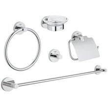 Grohe Essentials Master Bathroom Set, 5-In-1, Starlight Chrome