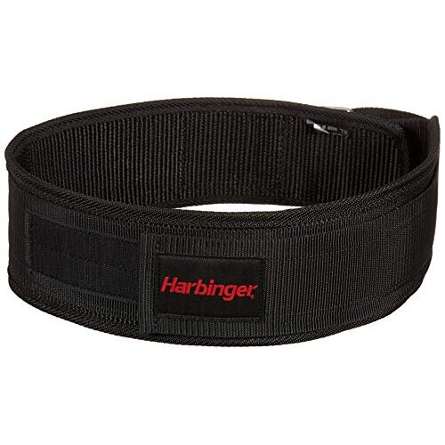 Harbinger 360890 Cinta de levantamento de peso de nylon de 4 polegadas Black