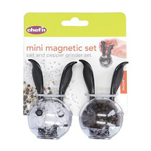 Chefn Mini Magnetic PepperBall and SaltBall Set (Black),101-033-001