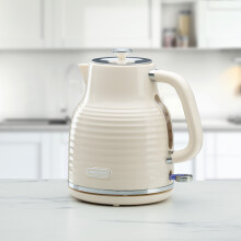 (Cream) Daewoo Sienna 1.7 Litre Jug Kettle Cordless 360° Base 3KW Rapid Boil
