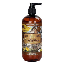 English Soap Company Vegan Indian Sandalwood 500ml Pump Bottle Hand & Body Wash
