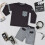 (5-6 Years, Black) Unisex Game Controller Contrast PJS Sleepwear Set 5