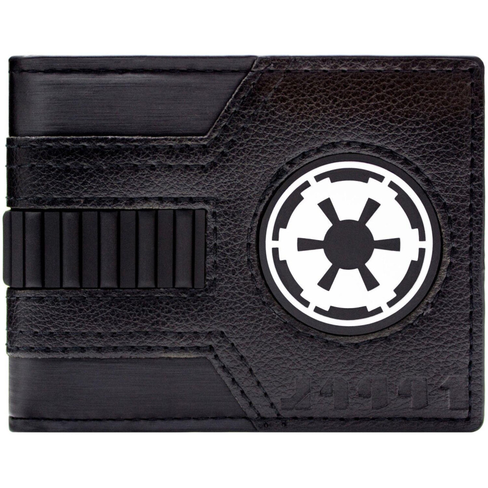 Star Wars Galactic Empire Tie Fighter Suit Black ID and Card Bi-Fold Wallet