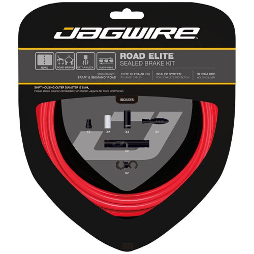 Jagwire Road Elite Sealed Brake Kit Red
