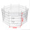Greenbay 8 Panel Pet Puppy Playpen Folding Dogs Cats Rabbits Run Cage 36" 8