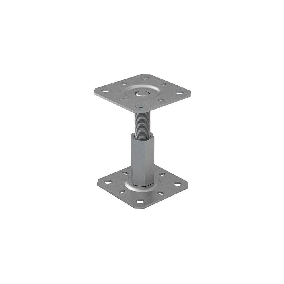 (130mm x 130mm) Heavy Duty 100-150mm Height Adjustable Post Base